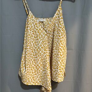 Blu Pepper Yellow Leopard Print Camisole